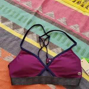 NWT Roxy swim bikini padded top size Large UPF 50+